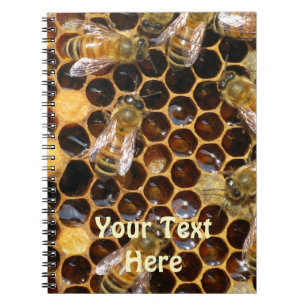 Honeycomb and Bees Notebook