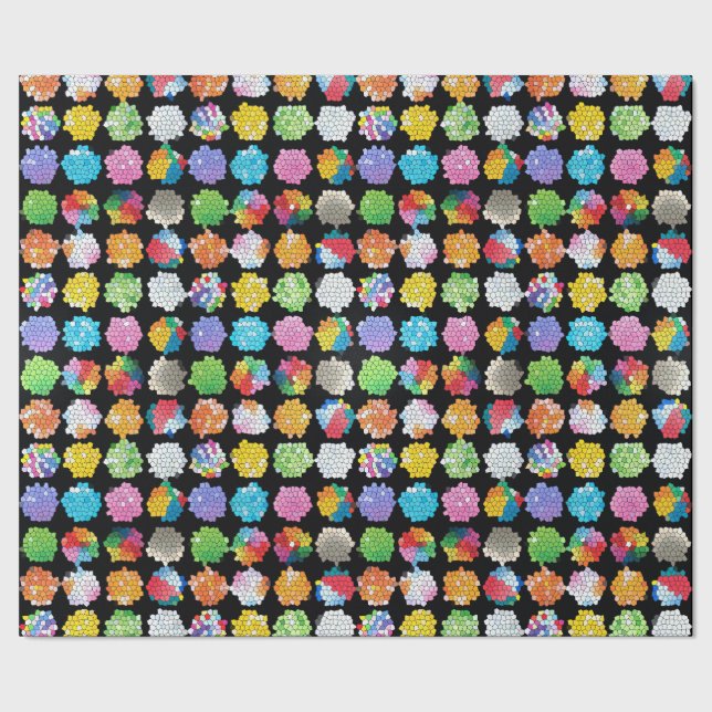 Honeycomb Beachballs Wrapping Paper (Seam)