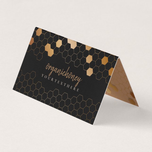 Honeycomb Bee Apiary Business Card (Front)