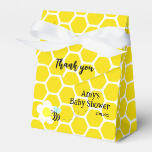 Honeycomb Bee Flower Yellow Honey Favor Box