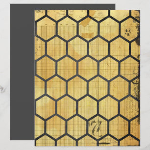 Honeycomb Bee Scrapbook Paper