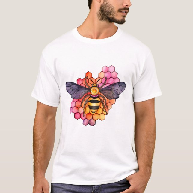 Honeycomb Bee T-Shirt (Front)