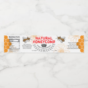 Honeycomb Bees with Crown and Laurels Box Labels