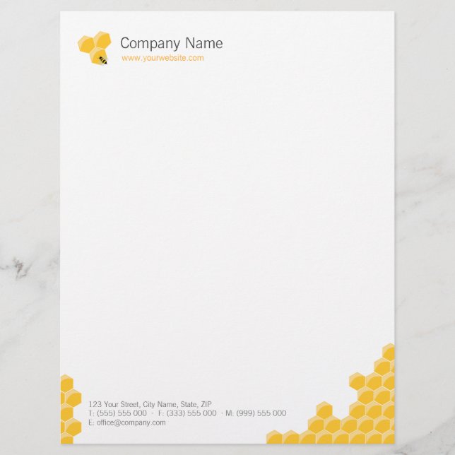 Honeycomb business letterhead (Front)
