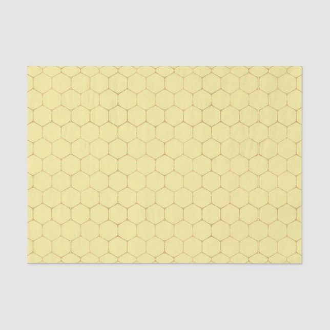 Honeycomb (Design 53 Yellow/Orange Series) Tissue Paper (Front)