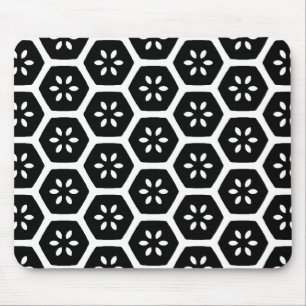 Honeycomb Flower v1 Mouse Pad