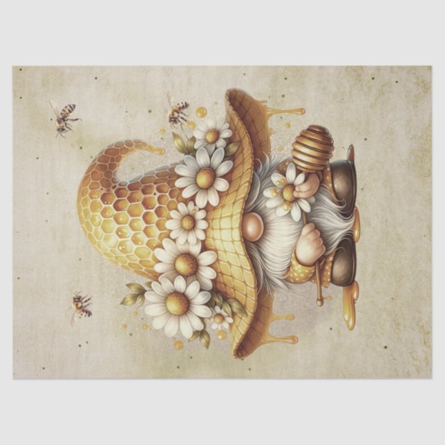 Honeycomb Gnome Tissue Paper (Front)