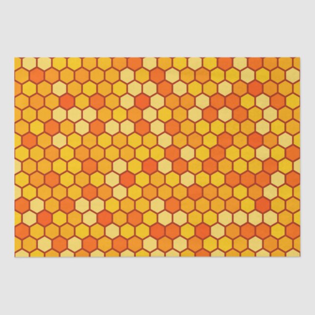 Honeycomb Hexagon  Tissue Paper (Front)