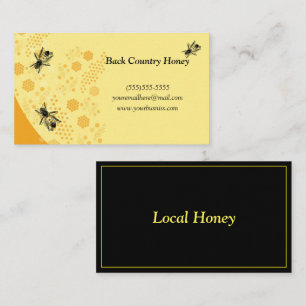 Honeycomb Honeybee Honey Bee Farm  Business Card
