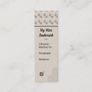 Honeycomb Honeycomb Personalized Mini Business Card