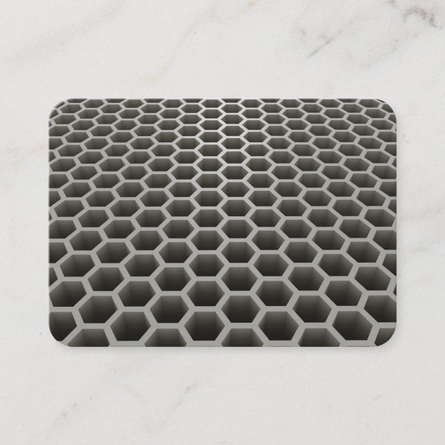 Honeycomb in Perspective (Warm) Business Card (Front)