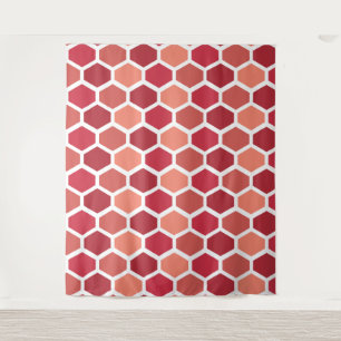 Honeycomb in Reds Tapestry
