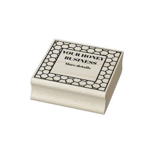 Honeycomb Label Rubber Stamp