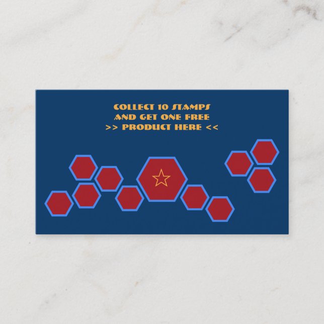 honeycomb loyalty program card (Front)