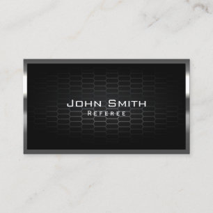 Honeycomb Metal Cells Referee Business Card