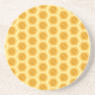 Honeycomb on Yellow Coaster