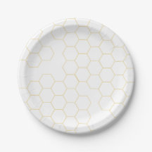 Honeycomb Paper Plates- 7" round