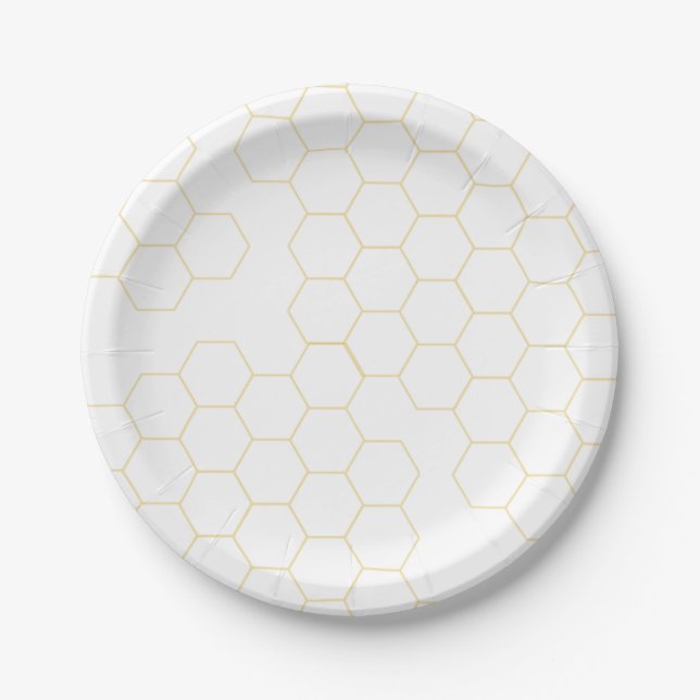 Honeycomb Paper Plates- 7" round Paper Plate (Front)