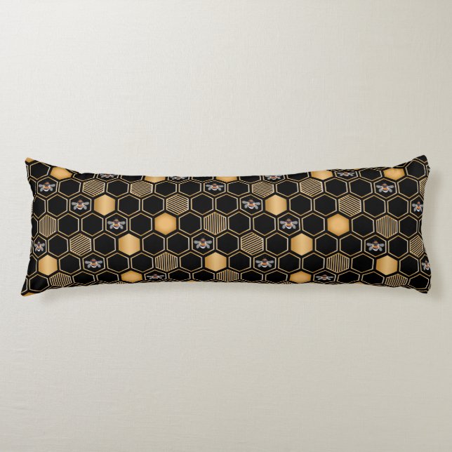 Honeycomb Pattern Body Pillow (Front)