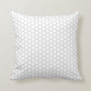 Honeycomb pattern hexagon design throw pillow