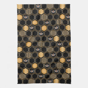 Honeycomb Pattern Kitchen Towel