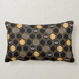 Honeycomb Pattern Lumbar Pillow