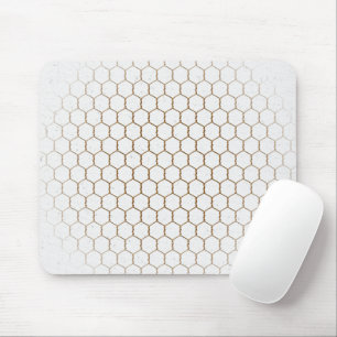 Honeycomb Pattern On Specks Mouse Pad