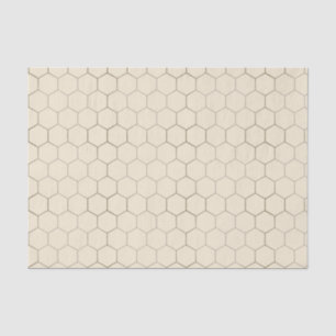 Honeycomb Patterned Tissue Paper on Ivory