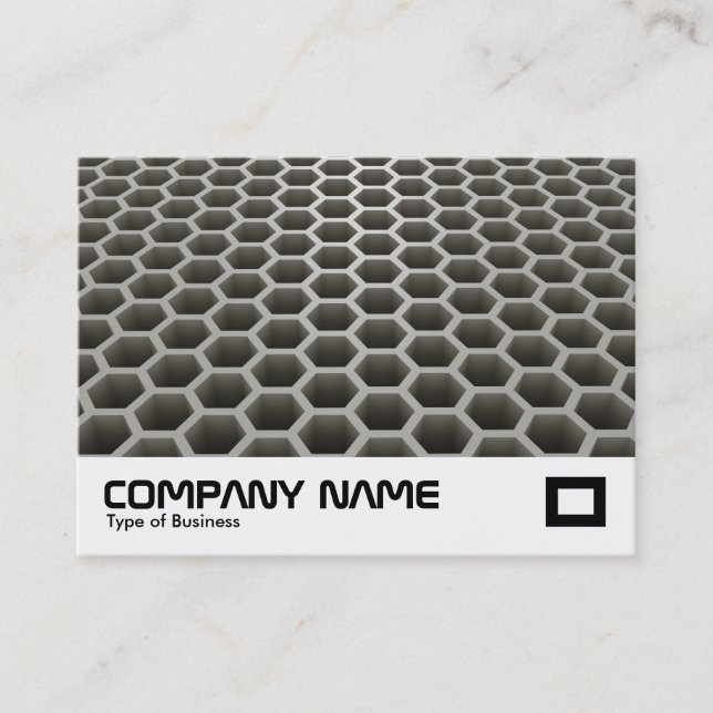 Honeycomb Perspective Warm Business Card (Front)
