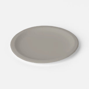 Honeycomb   Solid Colour Grey 3 Paper Plate
