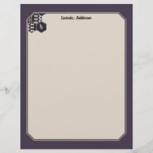 Honeycomb   Solid Colour Purple 4 Decorative