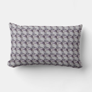 Honeycomb Striped Honeycomb Chevron Violet 3 Lumbar Pillow