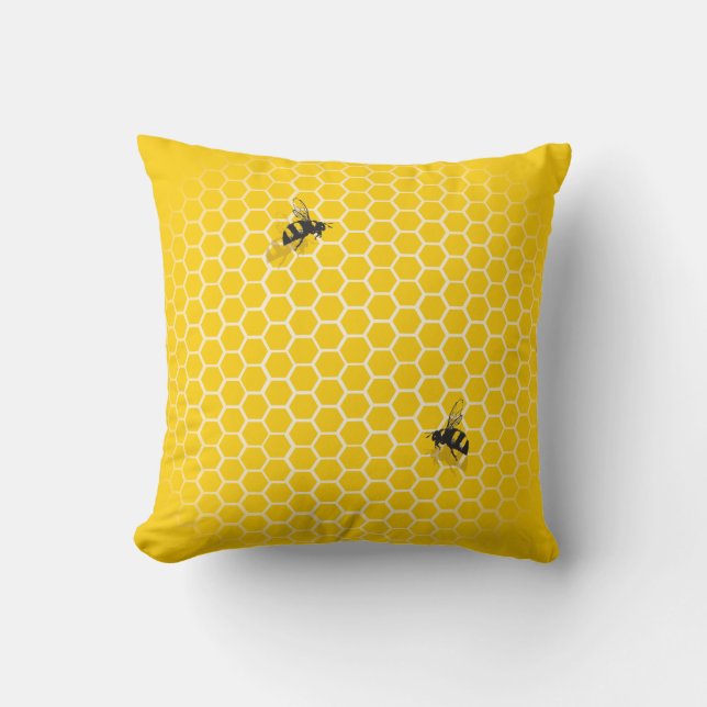 Honeycomb Throw Pillow (Front)