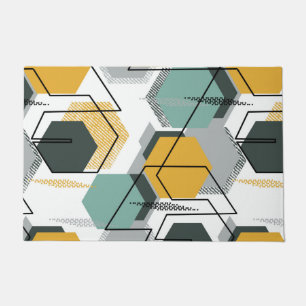 Honeycombs. Abstract geometric pattern.1  Doormat