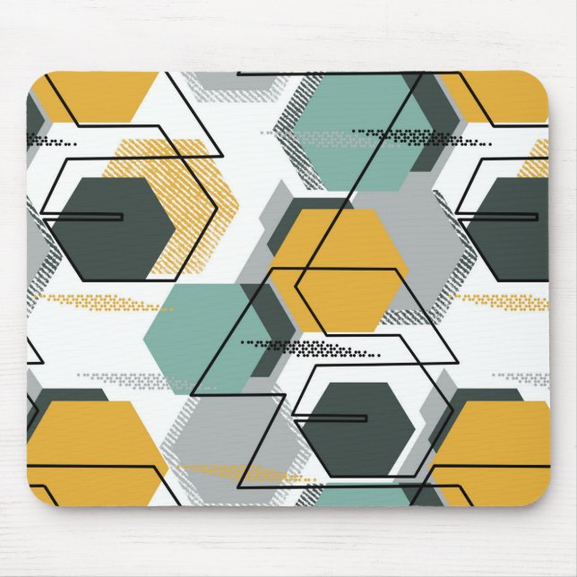 Honeycombs. Abstract geometric pattern.1  Mouse Pad (Front)