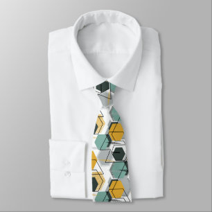 Honeycombs. Abstract geometric pattern.1  Tie