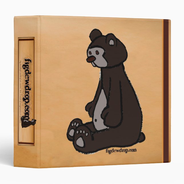 Honeydew Bear 3 ring binder (Front/Spine)