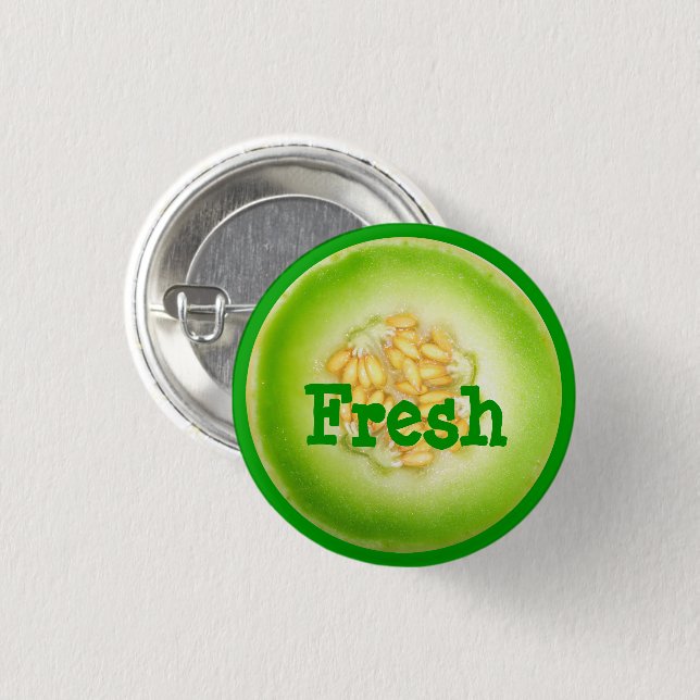 Honeydew Melon Button (Front & Back)