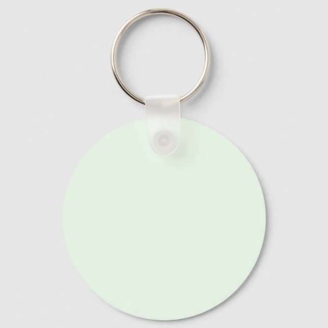 Honeydew Melon Green F0FFF0 Colour with Name Optio Keychain (Front)