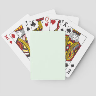 Honeydew Melon Green F0FFF0 Colour with Name Optio Playing Cards