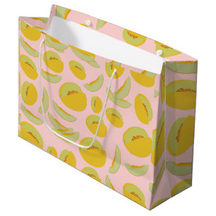 Honeydew Melons Fruit Pattern Large Gift Bag