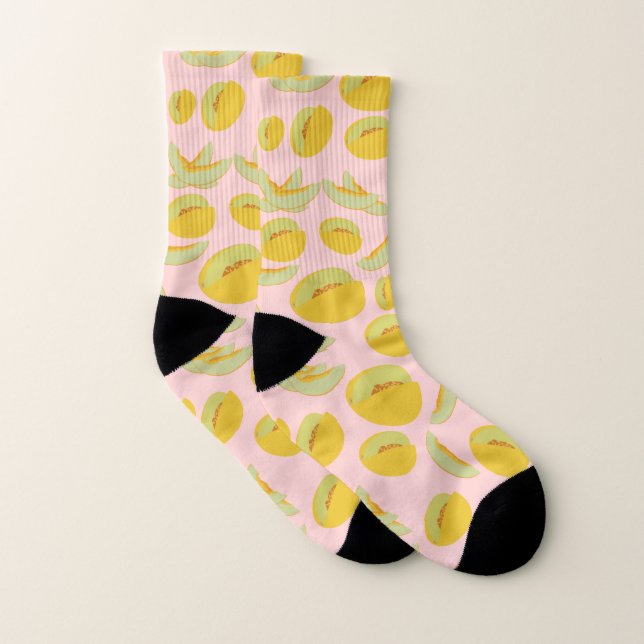 Honeydew Melons Motif de fruits (Paire)