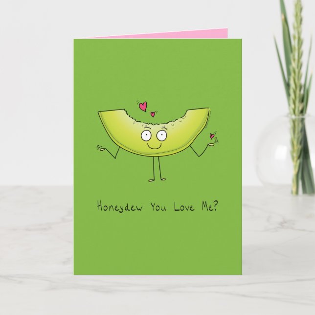 Honeydew You Love Me? - Carte de Vœux de la Saint- (Devant)
