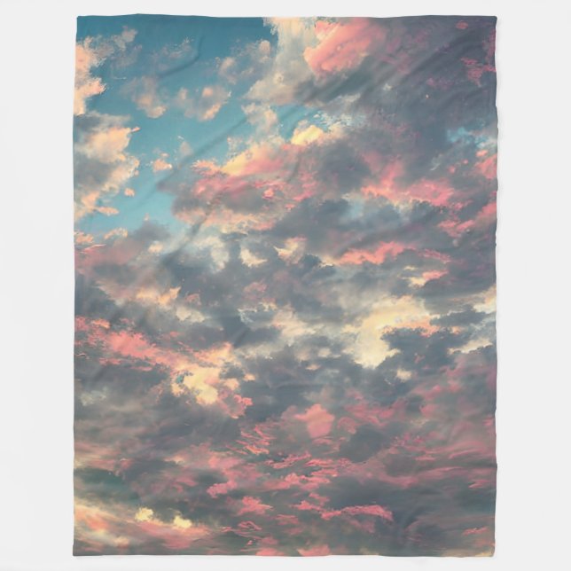 Honeyed hues fleece blanket (Front)