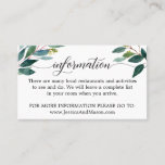 Honeymoon and Information Enclosure Card<br><div class="desc">Easily let everyone know important information for the wedding as well as the couples honeymoon wish!</div>