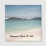 Honeymoon Beach, St. John Magnet<br><div class="desc">Romantic Honeymoon Beach,  St. John VI</div>