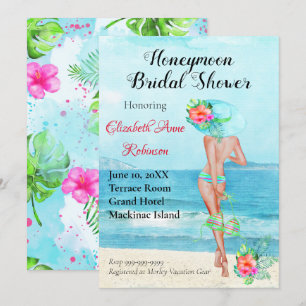 Honeymoon Bridal Shower Invitation