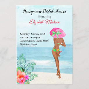 Honeymoon Bridal Shower Invitation