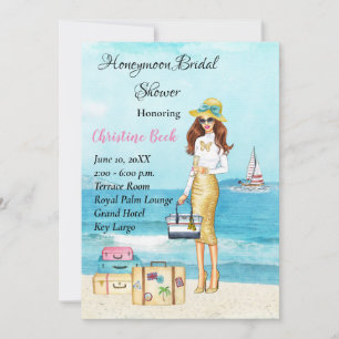 Honeymoon Bridal Shower Save The Date