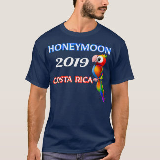 Honeymoon Costa Rica 2019  Colourful Parrot Shirt